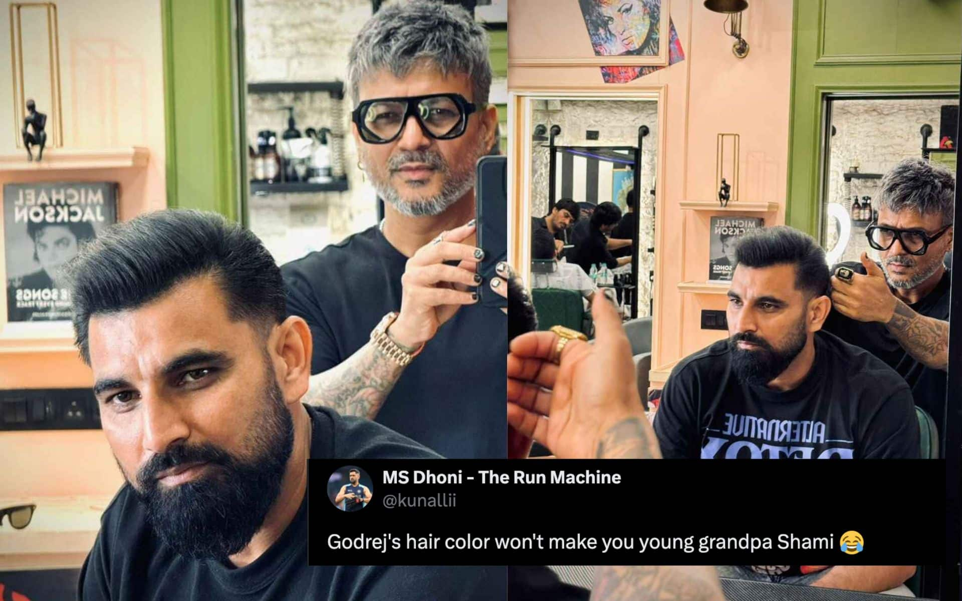 'Godrej Hair Color Won't Make You Young': Fans Troll Mohammed Shami After New Hairstyle